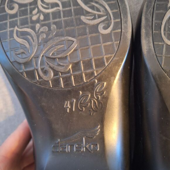 Dansko arden slip on Black leather clog size 41 (10.5-11) - Picture 5 of 6